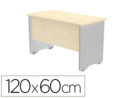 ROCADA - MESA OFICINA SERIE WORK 120X60 CM ACABADO AB04 ALUMINIO/BLANCO (Ref.2000AB04)