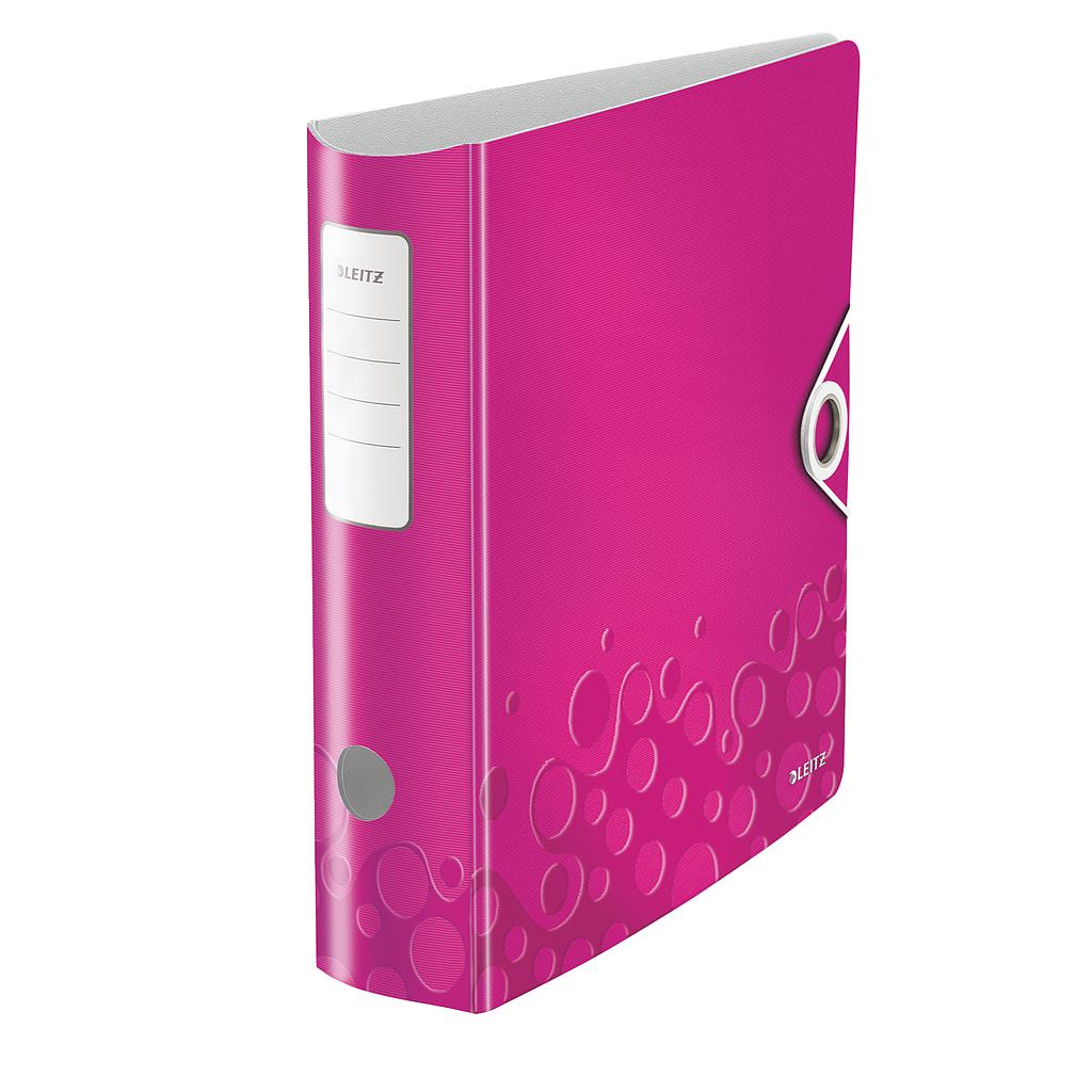 LEITZ - Archivador de Palanca Active Wow A4 Lomo 75mm Fucsia (Ref.11060023)