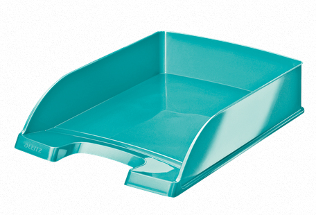 LEITZ - Bandeja WOW RESISTENTE EN TURQUESA METÁLICO CON ACABADO BRILLANTE. A4 PLUS. (Ref.52263051)