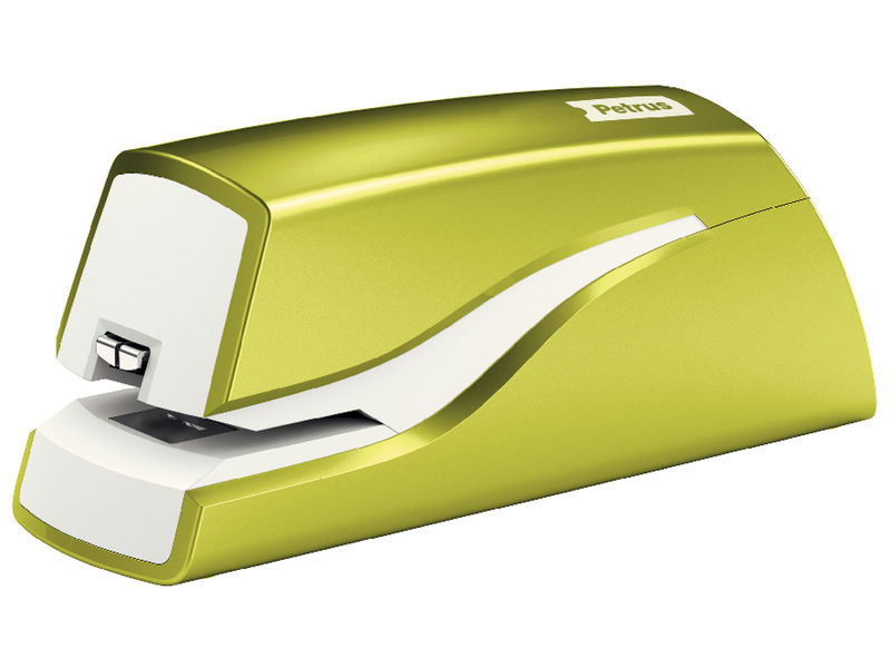 PETRUS - Grapadora electrica WOW Grapa 10 hojas Grapas 100 x nº10 Color VERDE (Ref.624826)