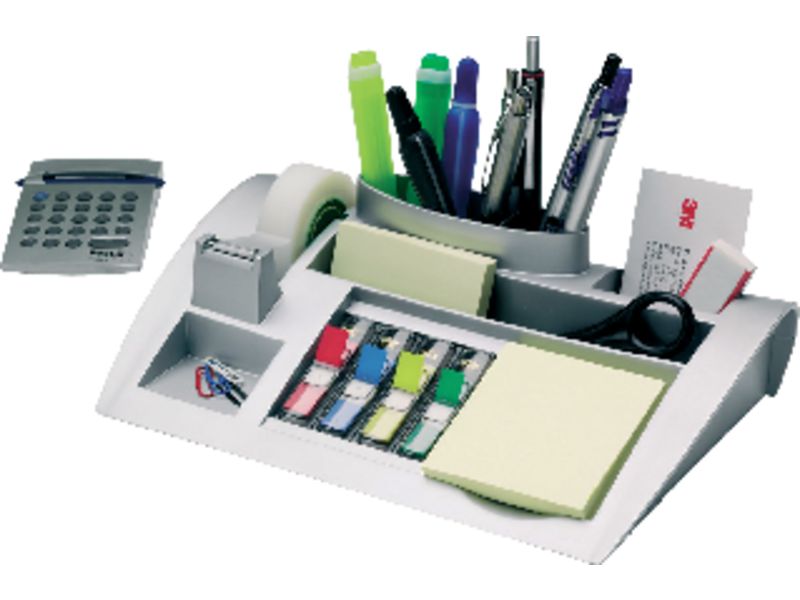 3M - Bandeja organizadora Sobremesa 245X160X55 Gris Incluye accesorios C-50 (Ref.DE272949095)