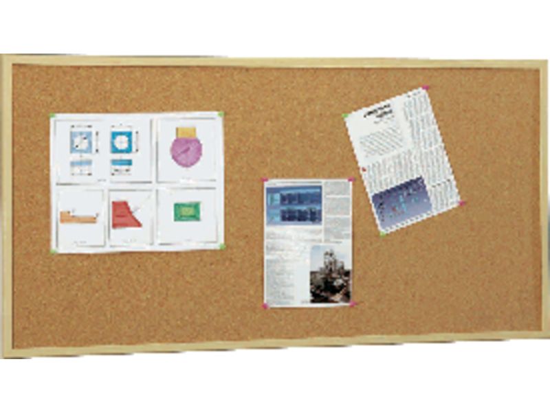 5* - Tablero de corcho 30x40 cm Marco madera (Ref.607-1)