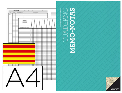 ADDITIO - Cuaderno MEMO-NOTAS PROF CAT (Ref.P151)