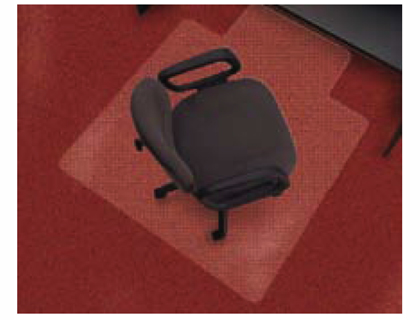Q-CONNECT - ALFOMBRILLA PARA SUELO PVC PROTECTORA DE MOQUETAS 1143X1346 MM GROSOR 2,5 MM (Ref.KF02256)
