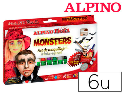 ALPINO - 6U. MAQUILLAJE MONSTERS 5G. (Ref.DL000009)