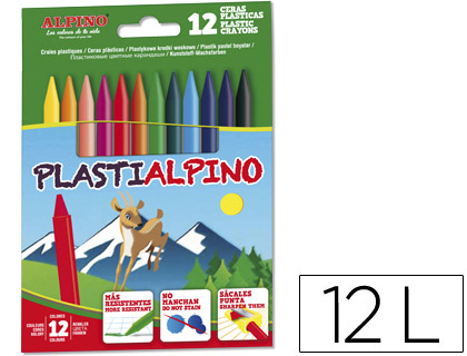 ALPINO - Ceras PLASTI 12 UDS (Ref.PA000012)