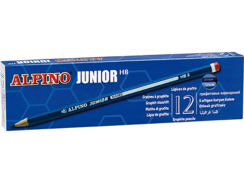 ALPINO - Lápiz DE GRAFITO HB CON ESPACIO PARA EL NOMBRE (Ref.JU015012)