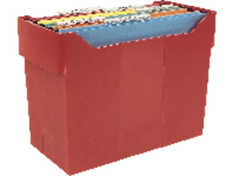 LEITZ - Archivador carpetas colgantes 20 ud A4 365x170x260mm Rojo (Ref.2007RJ)