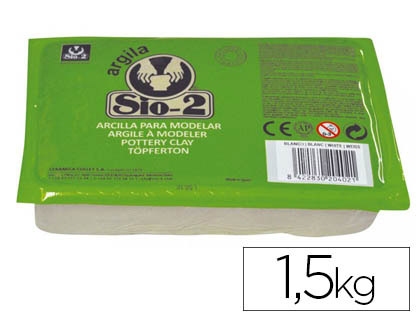 SIO-2 - ARCILLA BLANCA PAQUETE DE 1.5 KG (Ref.2044000100)