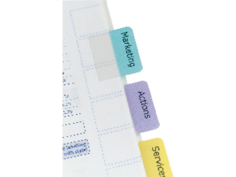 AVERY - Pestañas adhesivas Juego 96 ud Colores surtidos Imprimibles (Ref.5412501)
