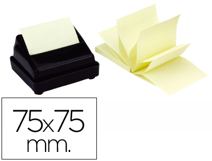 Q-CONNECT - BLOC DE NOTAS ADHESIVAS QUITA Y PON 75X75 MM ZIG-ZAG (Ref.KF02161)