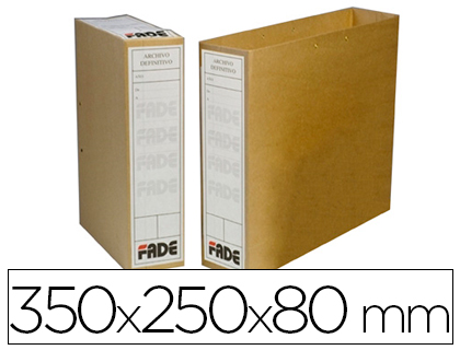 FADE - BOLSA Archivador Definitivo FOLIO KRAFT BICOLOR (Ref.4000442271/100580290)