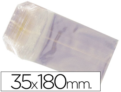 BOLSAS CELOFAN 35X180 MM -PAQUETE 100 