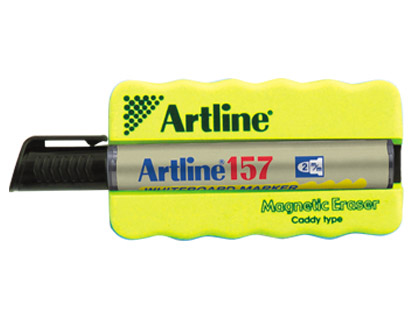 ARTLINE - BORRADOR PIZARRA BLANCA magnético CON ROTULADOR EK-157 NEGRO (Ref.ERT-MMC + EK157NE)