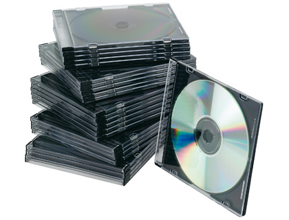 Q-CONNECT - CAJA DE CD SLIM -CON INTERIOR NEGRO -PACK DE 25 UNIDADES (Ref.KF02210)