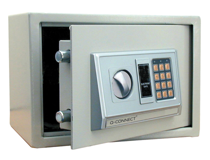 Q-CONNECT - CAJA DE SEGURIDAD ELECTRONICA CLAVE DIGITAL CAPACIDAD 10L CON ACCESORIOS FIJACION 310X200X200 MM (Ref.KF04390)