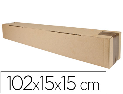 Q-CONNECT - CAJA PARA EMBALAR TUBO MEDIDAS 1020X150X150 MM ESPESOR Cartón 3 MM (Ref.KF26146)