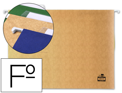 LIDERPAPEL - CARPETA COLGANTE FOLIO KRAFT (Ref.SF01)