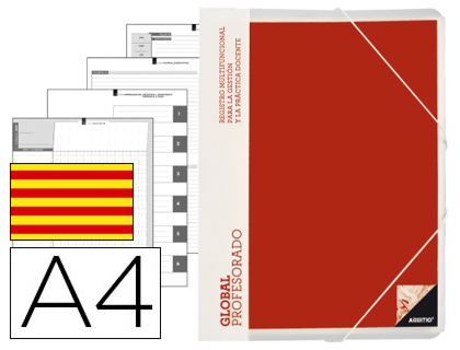 ADDITIO - CARPETA GLOBAL A4 CON EVALUCION CONTINUA PROGRAMACION TUTORIA Y REUNIONES EN CATALAN (Ref.P171)