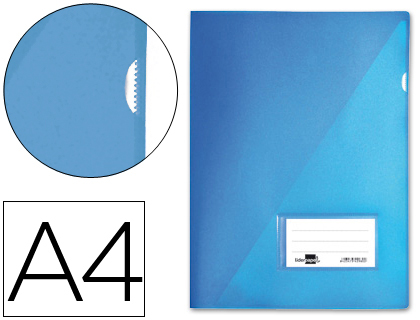 LIDERPAPEL - CARPETA DOSSIER A4 UÑERO AZUL (Ref.BL02)