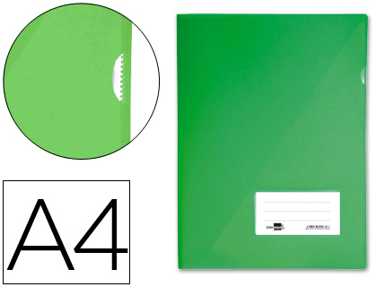 LIDERPAPEL - CARPETA DOSSIER A4 UÑERO VERDE (Ref.BL06)