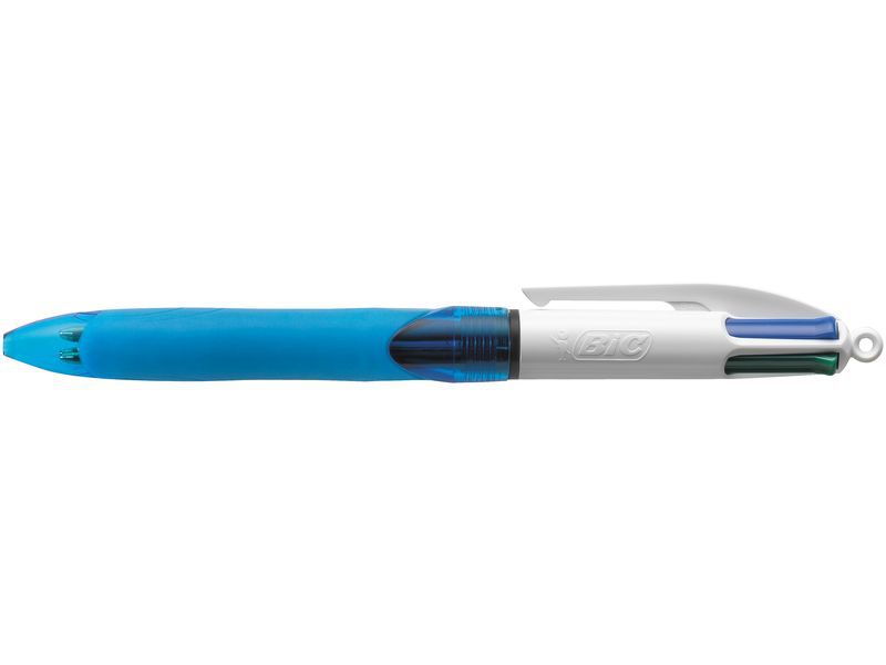BIC - Boligrafo retractil 4Colours Grip 4 colores trazo medio 0,3mm Punta retractil (Ref.887136)