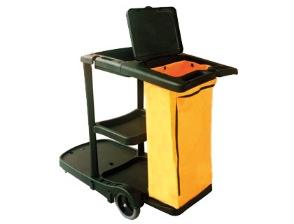 Q-CONNECT - CARRO DE LIMPIEZA DE POLIPROPILENO CON RUEDAS 58X24X96 CMS (Ref.KF16540)