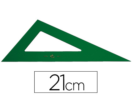 FABER CASTELL - CARTABON FABER 21 CM PLASTICO VERDE (Ref.666/21 CM)