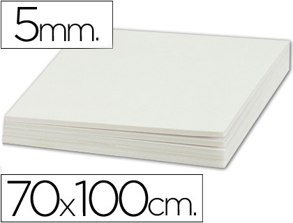 LIDERPAPEL - Cartón PLUMA DOBLE CARA 70X100 ESPESOR 5 MM (Ref.LU05)