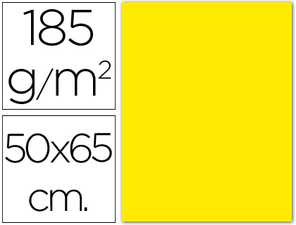 GUARRO - CARTULINA AMARILLO CANARIO 50X65 CM 185 GR (Ref.200040221(0040221))