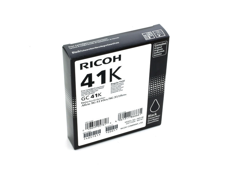 RICOH - Cartuchos ORIGINALES Inyección De Tinta 41K Negro (Ref.405761)