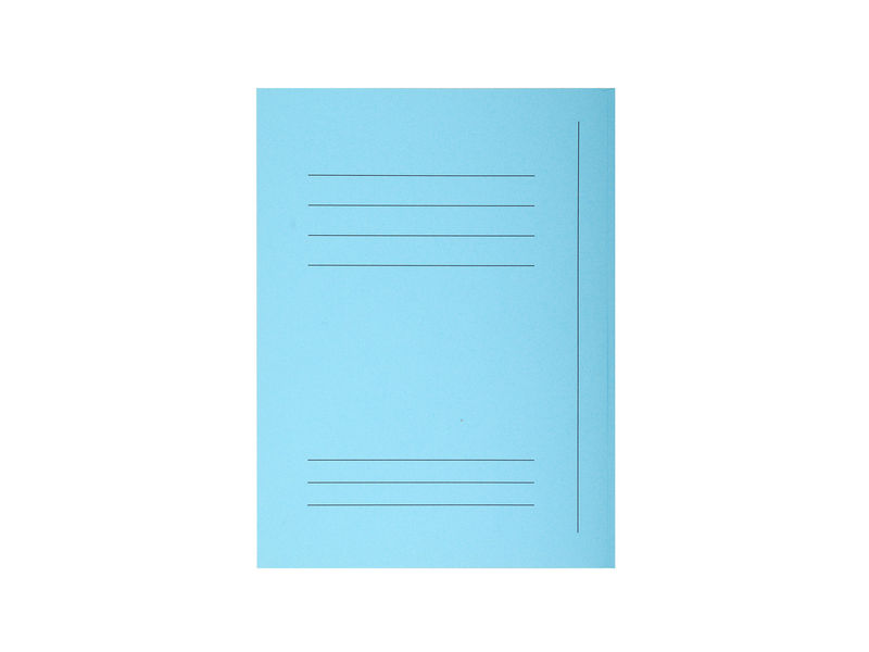 CLAIREFONTAINE - Subcarpetas Jura 250 Caja 50 ud A4 Cartulina 3 solapas Azul (Ref.235006E)