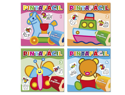 CUADERNO PARA COLOREAR PINTA FACIL CON ADHESIVOS 72 PAGINAS210X210 MM (Ref.CPC099)
