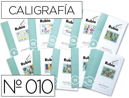 RUBIO - CUADERNO CALIGRAFIA Nº 010 (Ref.C-010)