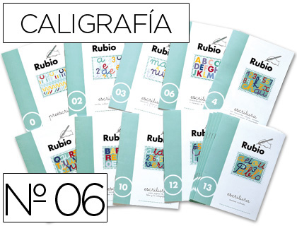 RUBIO - CUADERNO CALIGRAFIA Nº 06 (Ref.C-06)