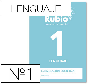 RUBIO - CUADERNO ENTRENA TU MENTE ESTIMULACION COGNITIVA LENGUAJE 1 (Ref.ECL1)