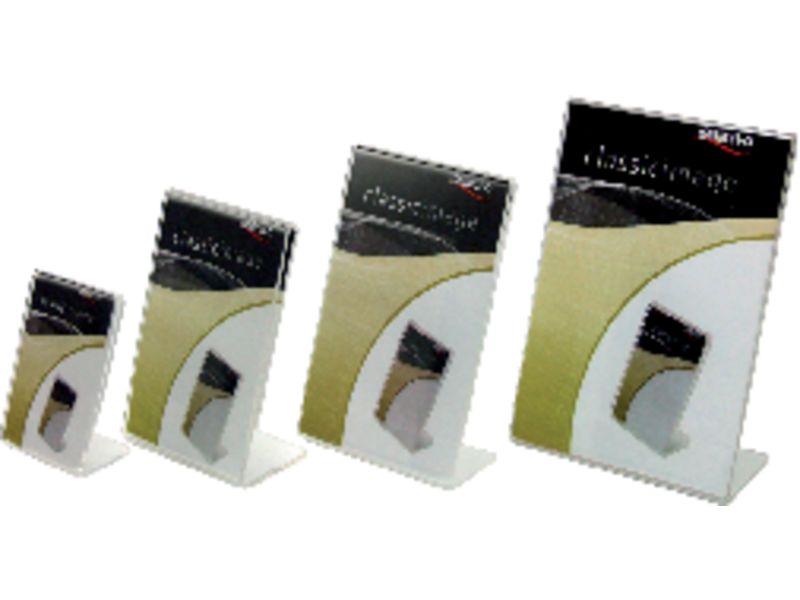 DEFLECTO - Expositor sobremesa A7 Forma L (Ref.480901)