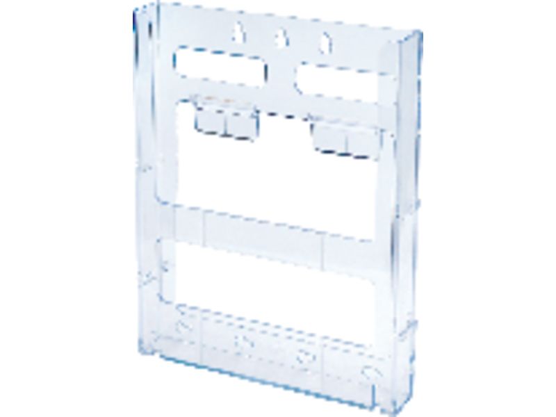 DEFLECTO - Expositor Lit-Loc A4 227x40x288mm De sobremesa o pared (Ref.772001)