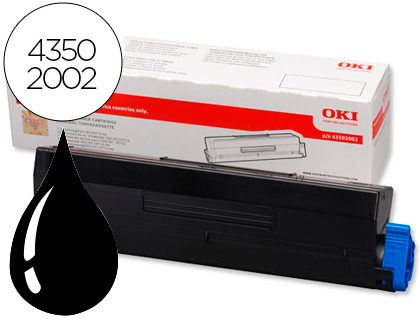 OKI - Toner Laser ORIGINALES Negro 7.000pg (Ref.43502002)