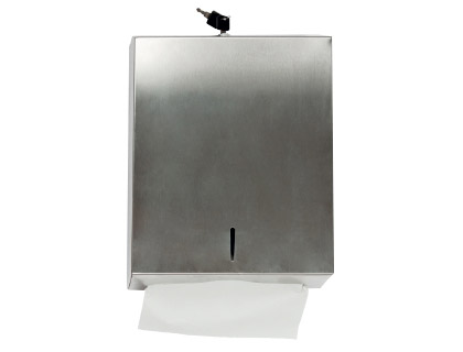 Q-CONNECT - DISPENSADOR DE TOALLITAS DE PAPEL ACERO INOXIDABLE 283X100X365 MM (Ref.KF16757)