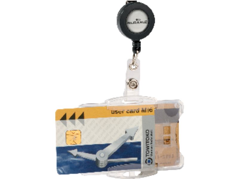 DURABLE - Identificador tarjetas seguridad 54x85 mm Cordón extensible (Ref.8219-19)