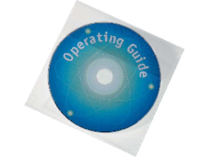 DURABLE - Fundas CD/DVD 25 ud Con solapa NoPolipropileno Transparente (Ref.5245-19)