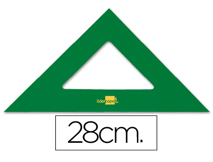 LIDERPAPEL - ESCUADRA 28 CM ACRILICO VERDE (Ref.ES06)