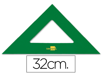 LIDERPAPEL - ESCUADRA 32 CM ACRILICO VERDE (Ref.ES08)