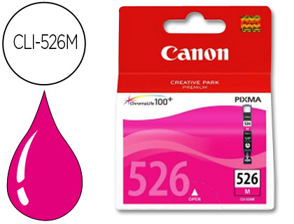 CANON - Cartuchos ORIGINALES Inyección De Tinta CLI-526M MAGENTA (Ref.4542B001)