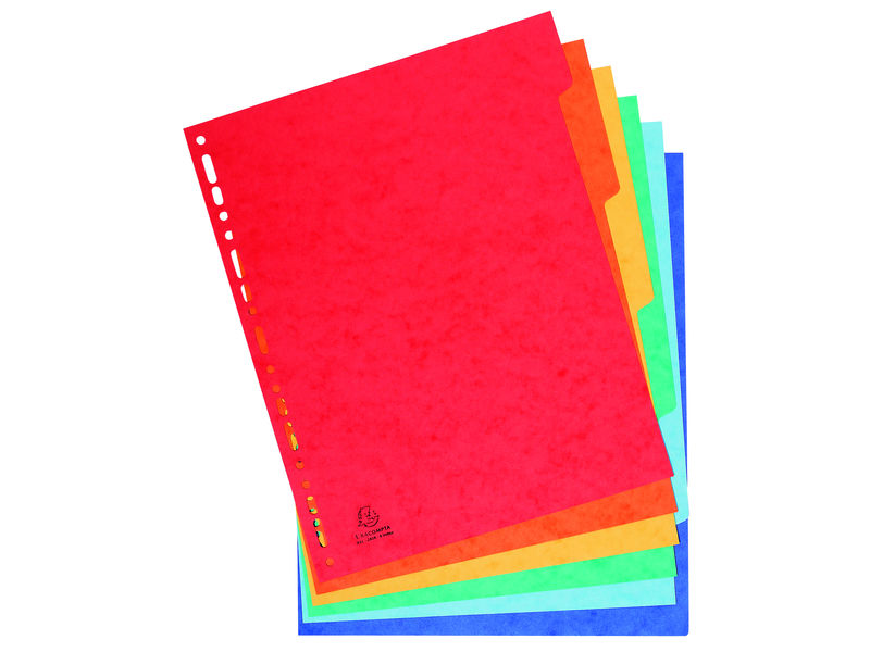 EXACOMPTA - Separador CARTULINA LUSTRADA 12 POSICIONES (Ref.1412E)