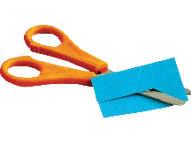 FAIBO - Tijeras escolares 13 cm Naranja Zurdos (Ref.TE13Z)