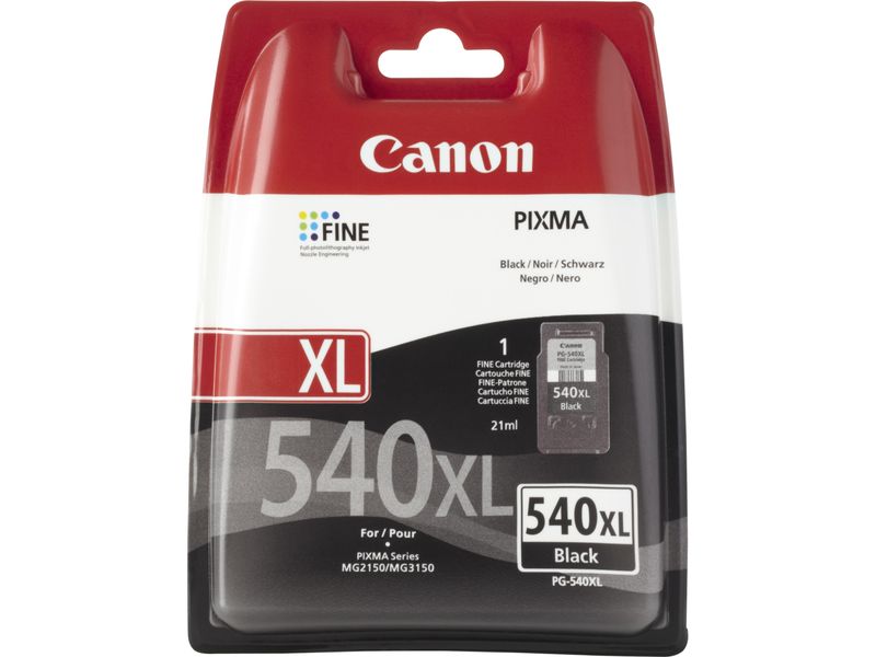 CANON - Cartuchos ORIGINALES Inyección De Tinta PG-540XL Negro (Ref.5222B005)