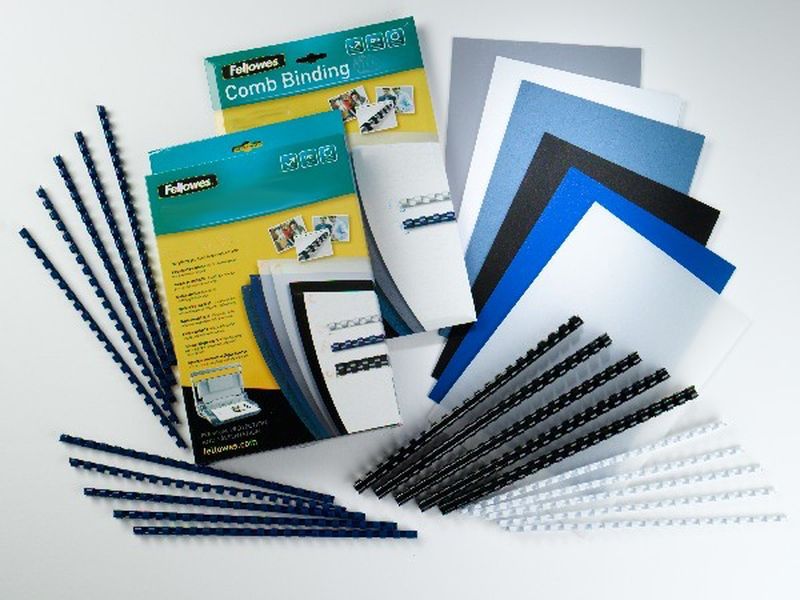 FELLOWES - Pack de 100 Canutillos Plastico Negros 19 MM (Ref.5347705)