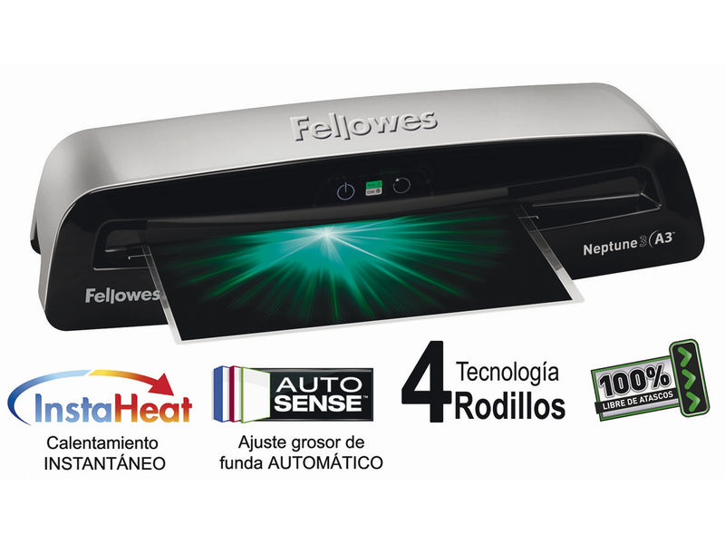 FELLOWES - Plastificadora Neptune A3 Grosor max.175 micras 570x180x125mm (Ref.5721501)